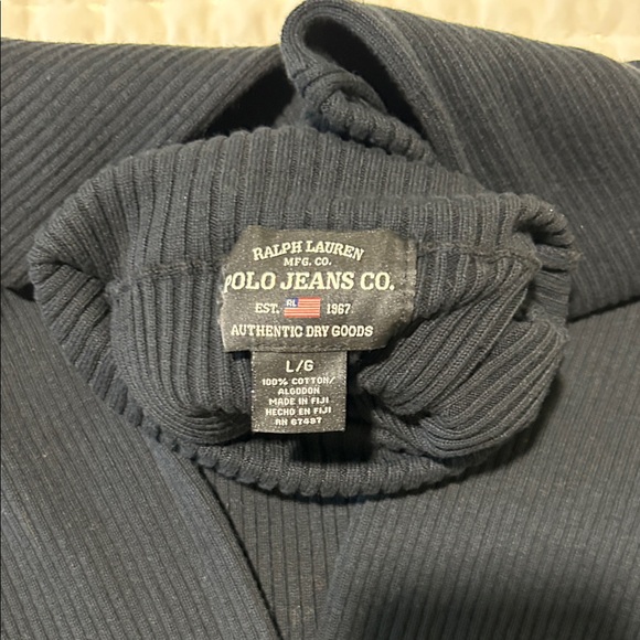 Ralph Lauren Black Ribbed Turtleneck Sweater - Picture 4 of 4